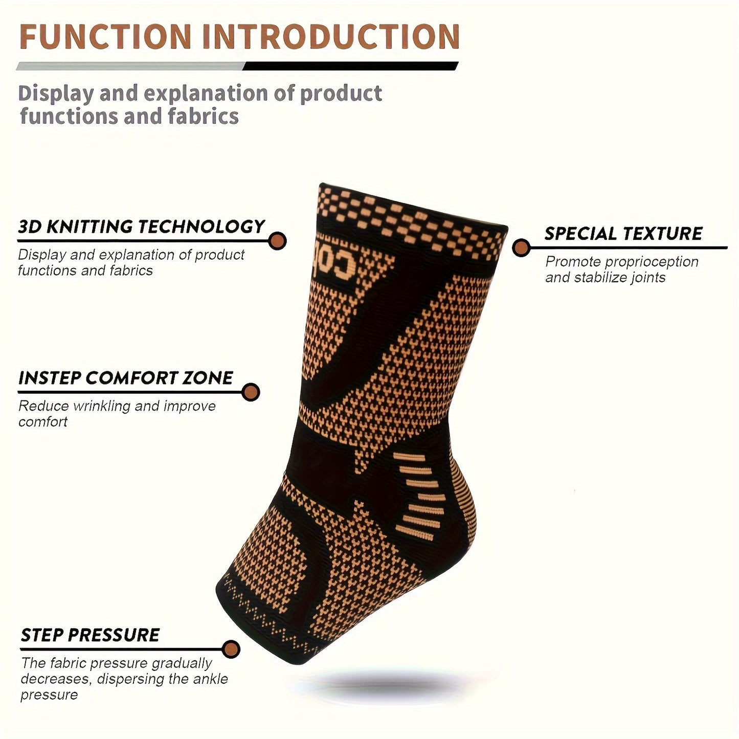 Compression Ankle Brace Pull On For Support And Comfort