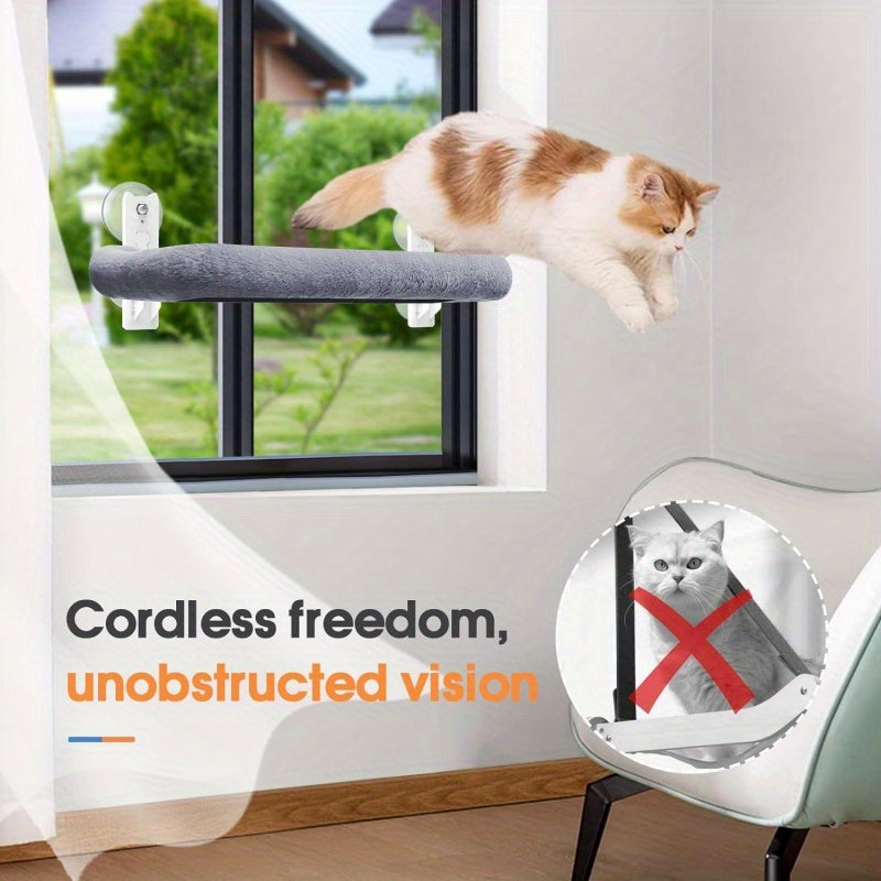 Sunbathing Cat Window Hammock With 4 Strong Suction Cups