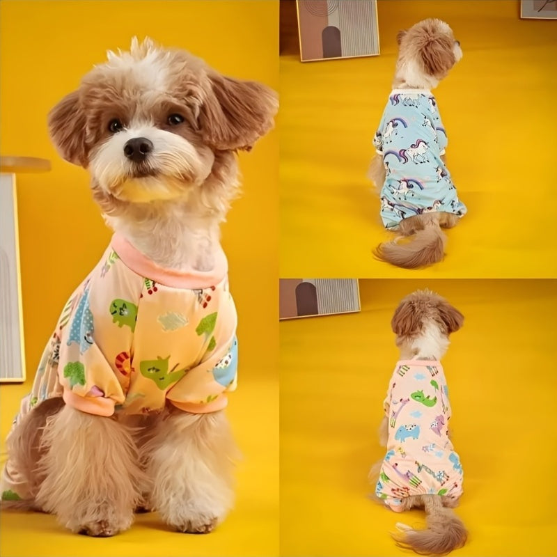 4pcs Dog Pajamas or Cat Pajamas - Machine Washable, All Season Comfort