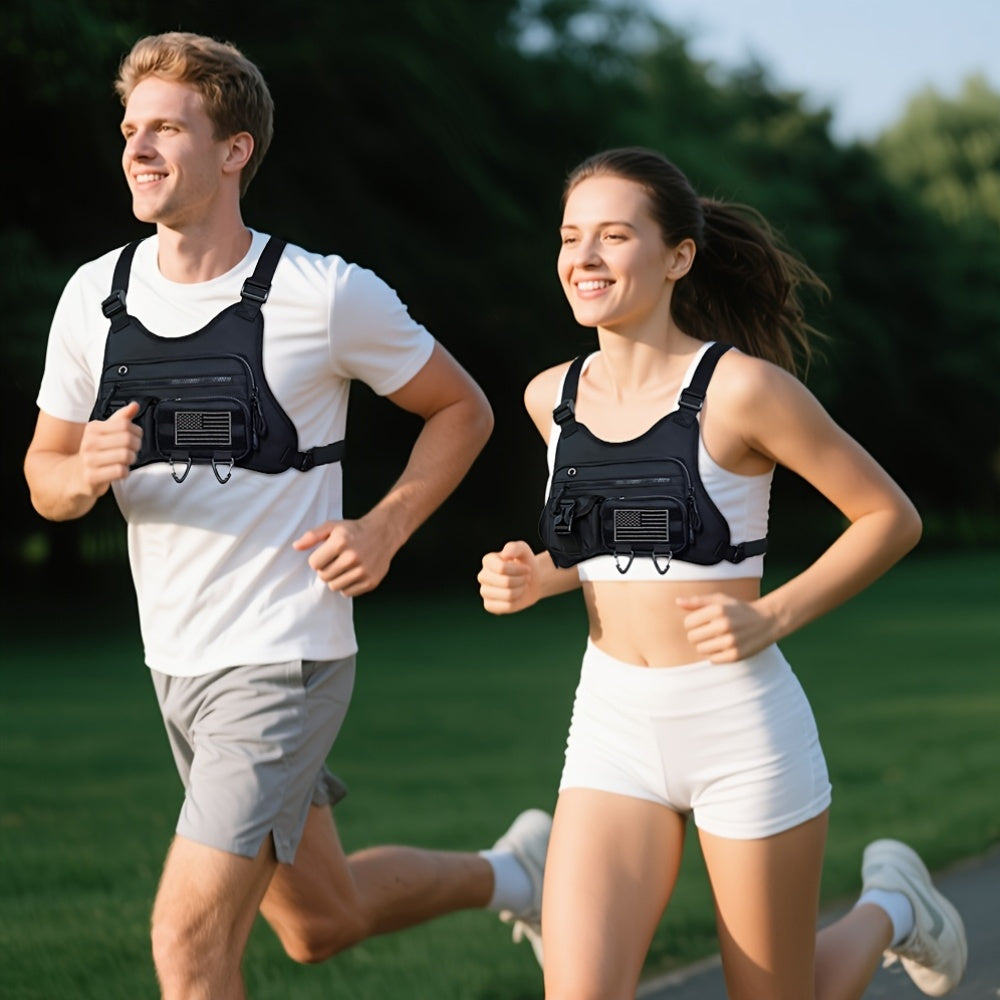 JUMAHE Multi Pocket Vest Pack for Men and Women Adjustable