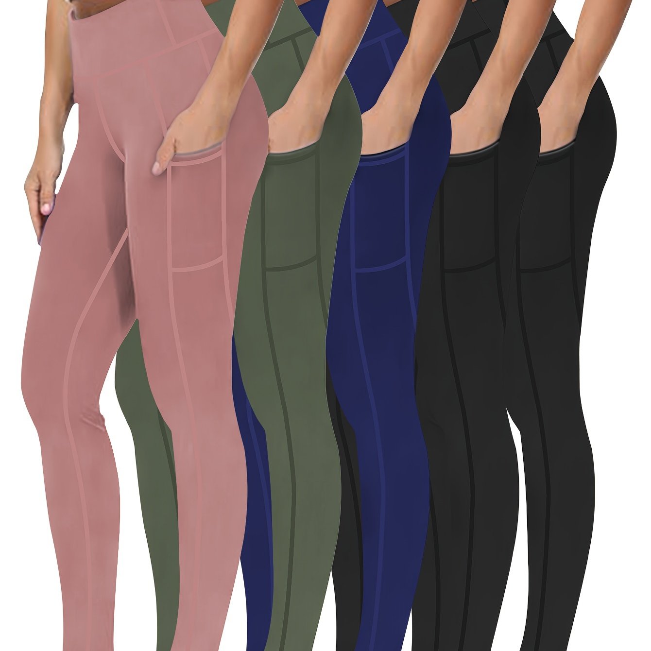 Five Piece Set Oversized Womens Sports Leggings Everyday