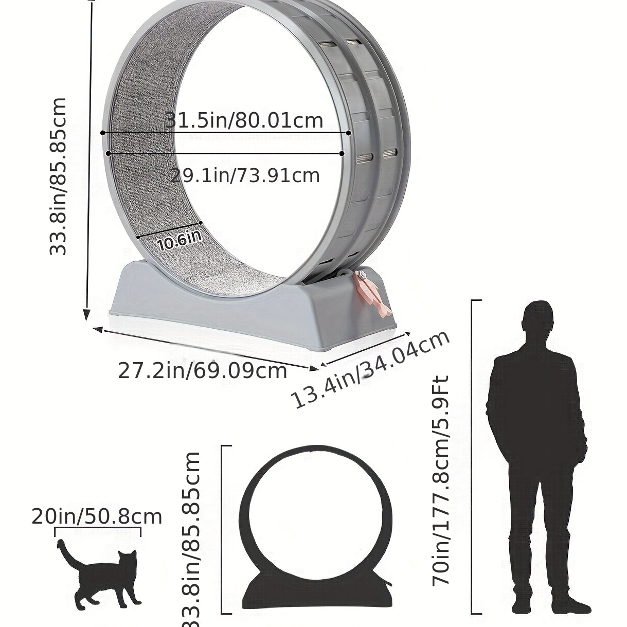 Cat Exercise Wheel Treadmill for Indoor Fitness and Fun