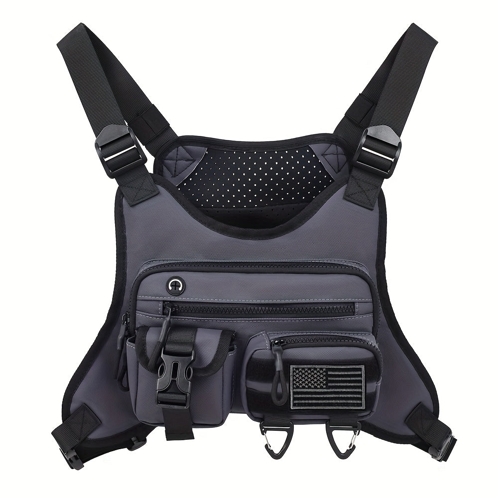 JUMAHE Multi Pocket Vest Pack for Men and Women Adjustable