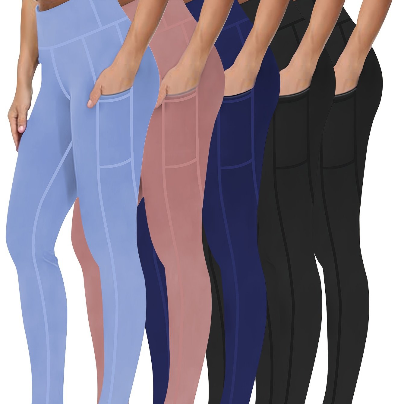 Five Piece Set Oversized Womens Sports Leggings Everyday