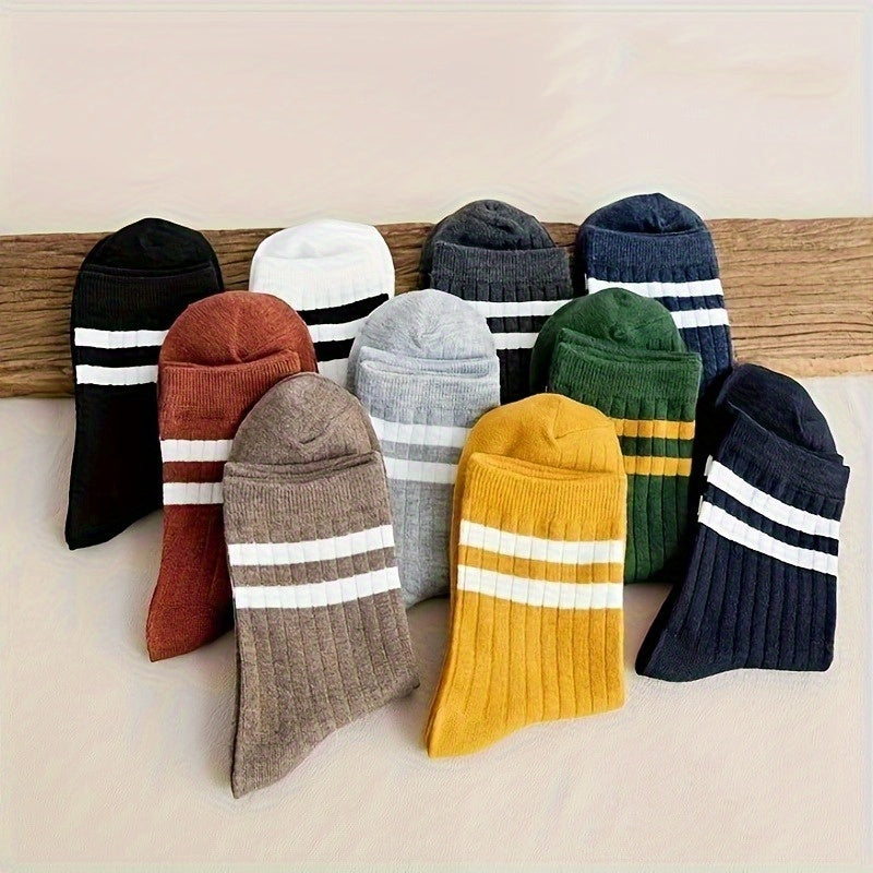Mens Mid Tube Sports Socks Sweat Absorbing Odor Proof