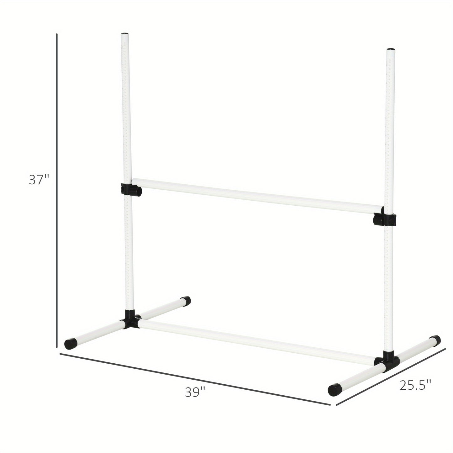 4 Piece Dog Agility Training Equipment with Adjustable Height