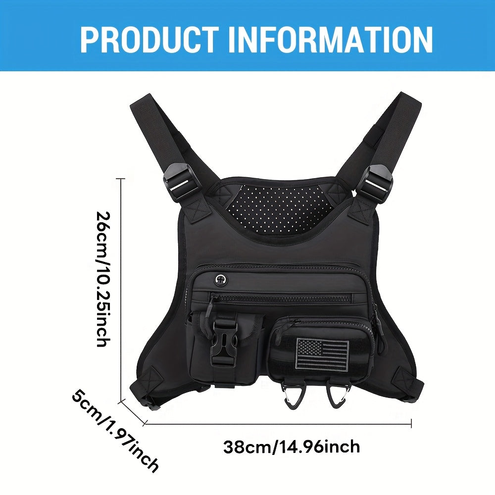 JUMAHE Multi Pocket Vest Pack for Men and Women Adjustable