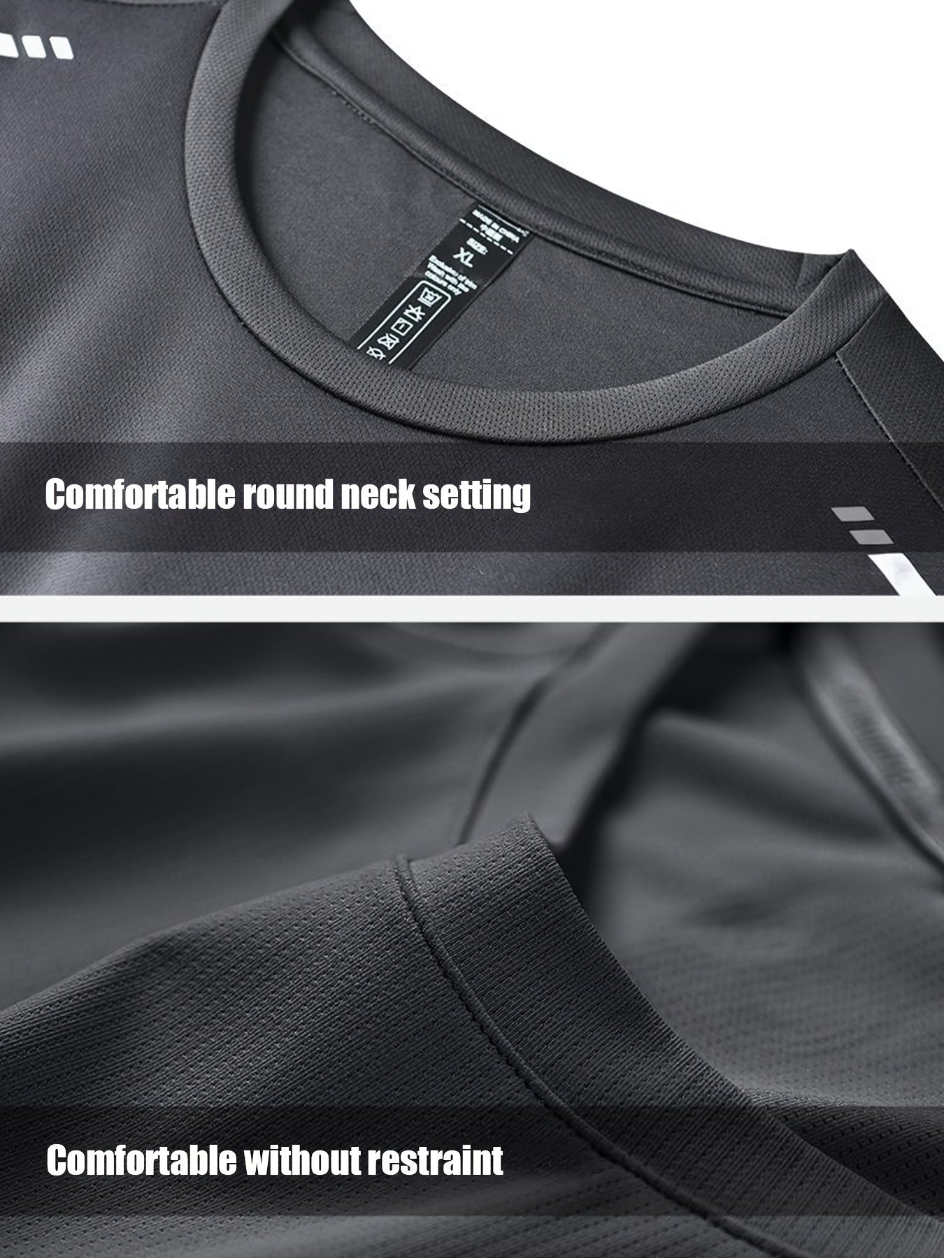 Men 4 Piece Polyester Sports Set High Stretch Skinny Fit