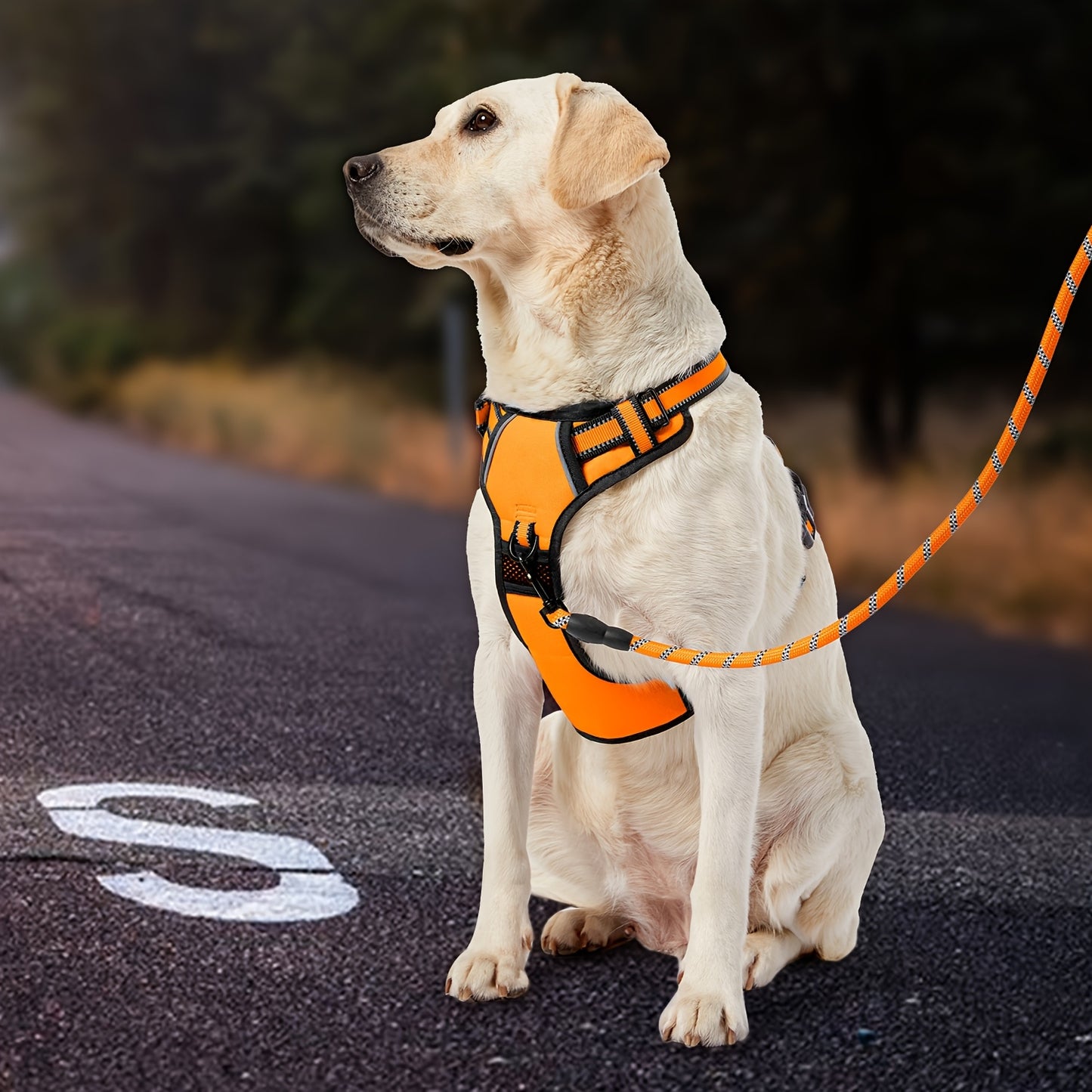 No-Pull Dog Harness For Dogs, Fully Adjustable Vest With Leash
