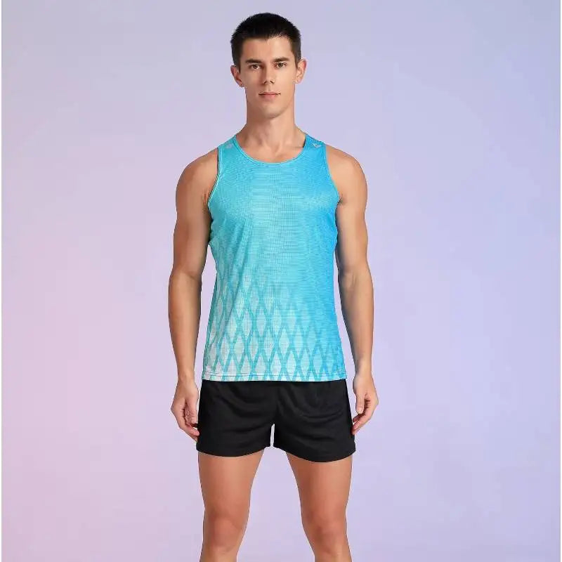 Mens Sleeveless Running Set Training And Performance