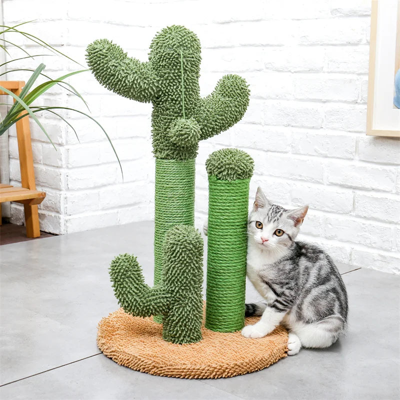 Cactus Cat Tree Toy with Ball & Scratching Post