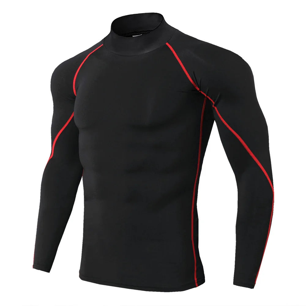 Men's Sports Long Sleeve Compression Shirt for Performance Training
