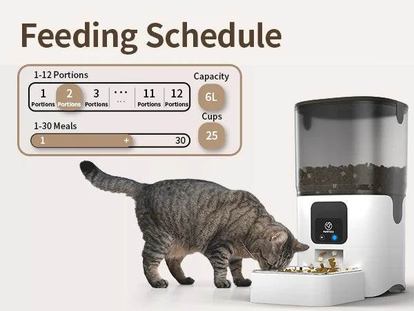 Smart Automatic WiFi Pet Feeder with APP Control