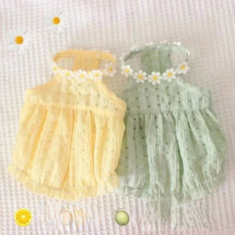 Breathable Soft Dogs Thin Summer Costume Dress for Pets