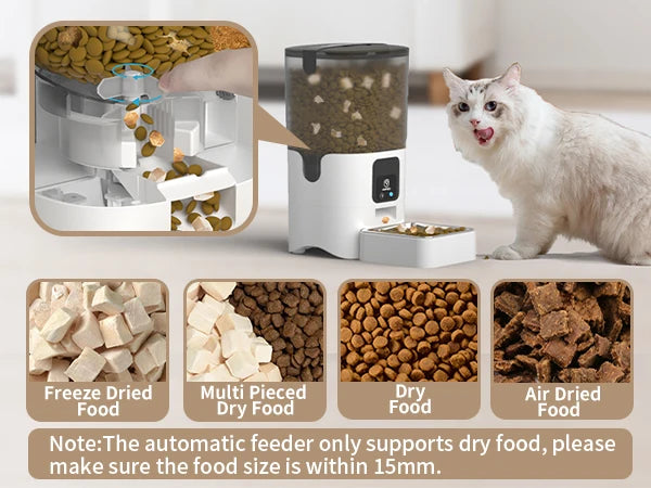 Smart Automatic WiFi Pet Feeder with APP Control