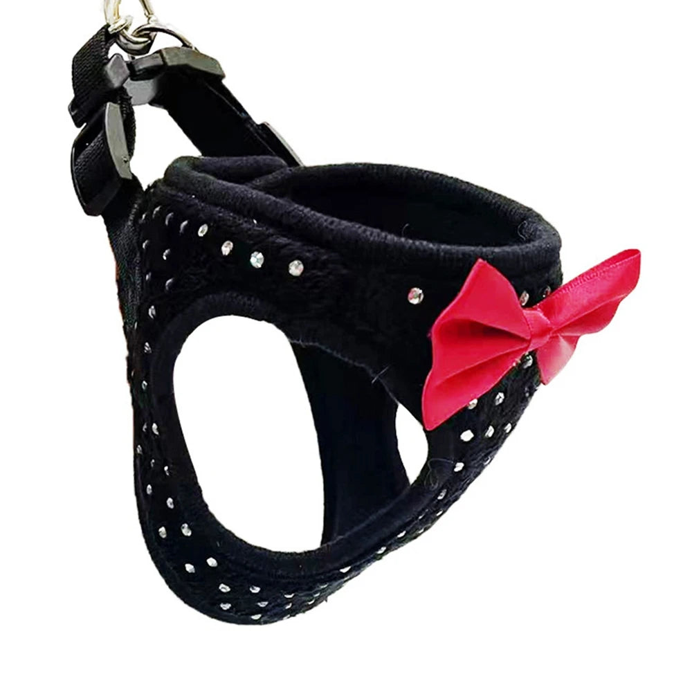 Bowknot Dog Cat Vest Harness