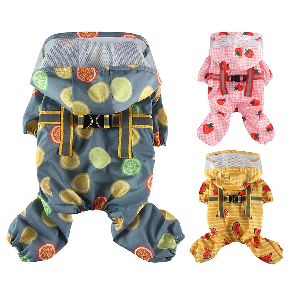 Breathable Dog Raincoat Clothing for All Weather Protection