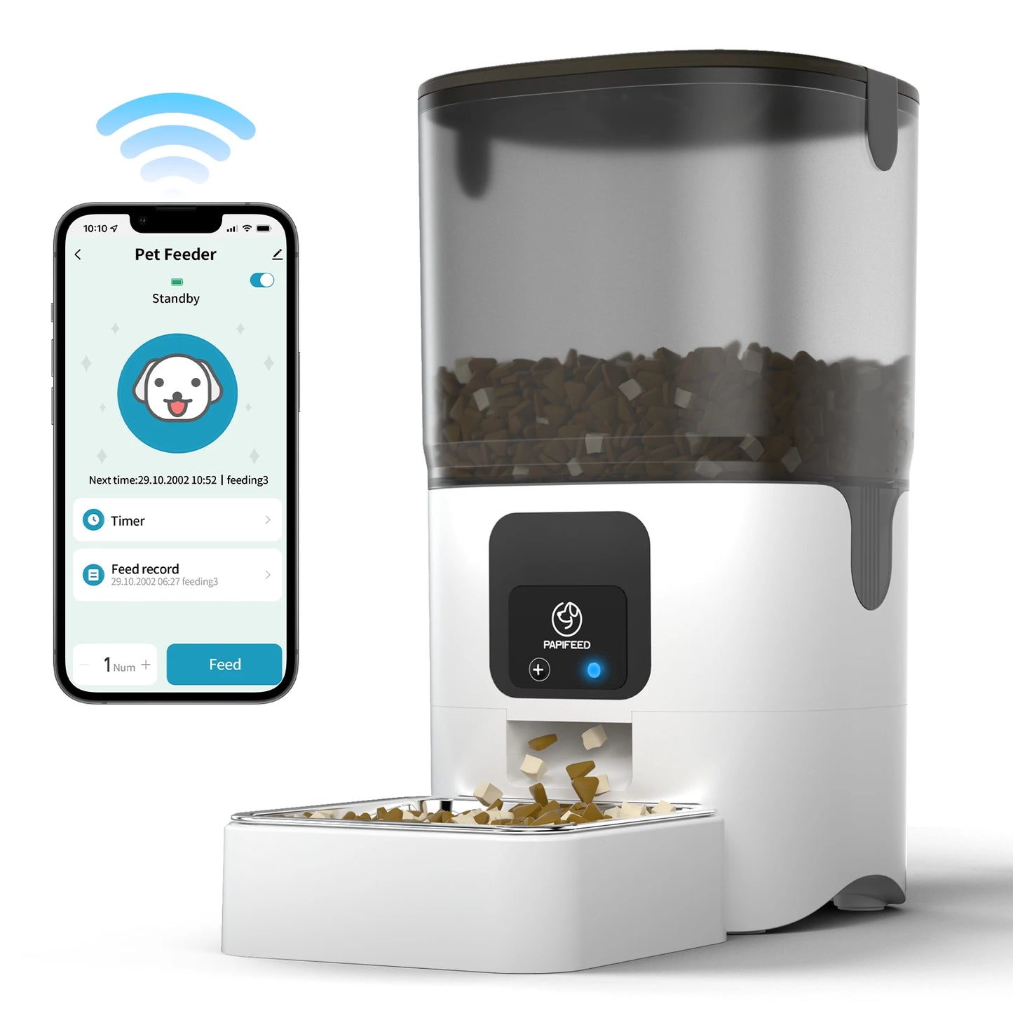 Smart Automatic WiFi Pet Feeder with APP Control