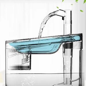 Cat Water Fountain 1.5L Automatic Pet Drinking Fountain with Replacement Faucet Kit