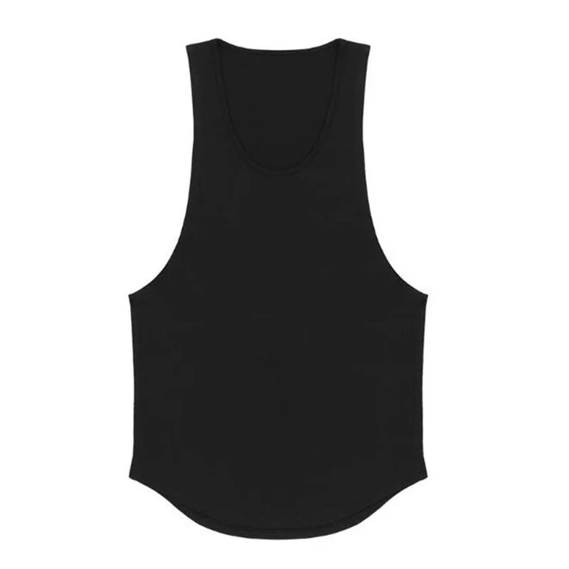 Cotton Breathable Sleeveless Muscle Tank Tops For Men
