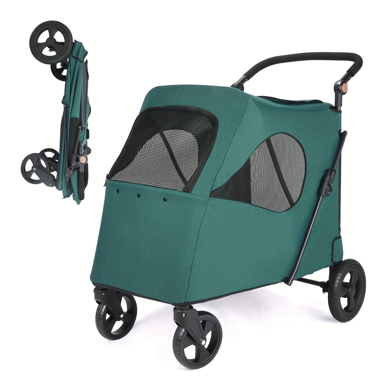 Pet Stroller for Small Dogs Cats, Up to 33 LBS