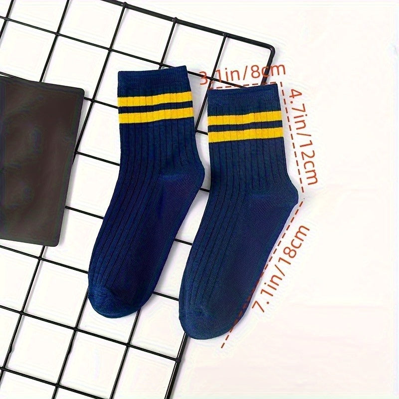 Mens Mid Tube Sports Socks Sweat Absorbing Odor Proof