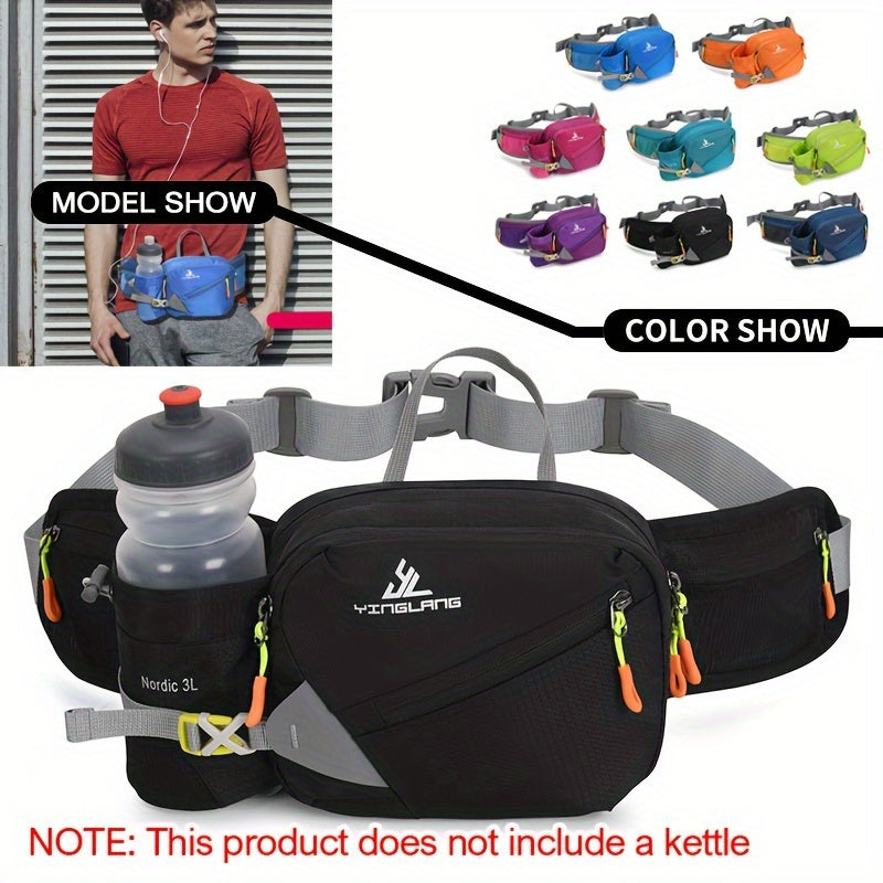 Sports Water Bottle Waist Pack Multifunctional Hip Bag