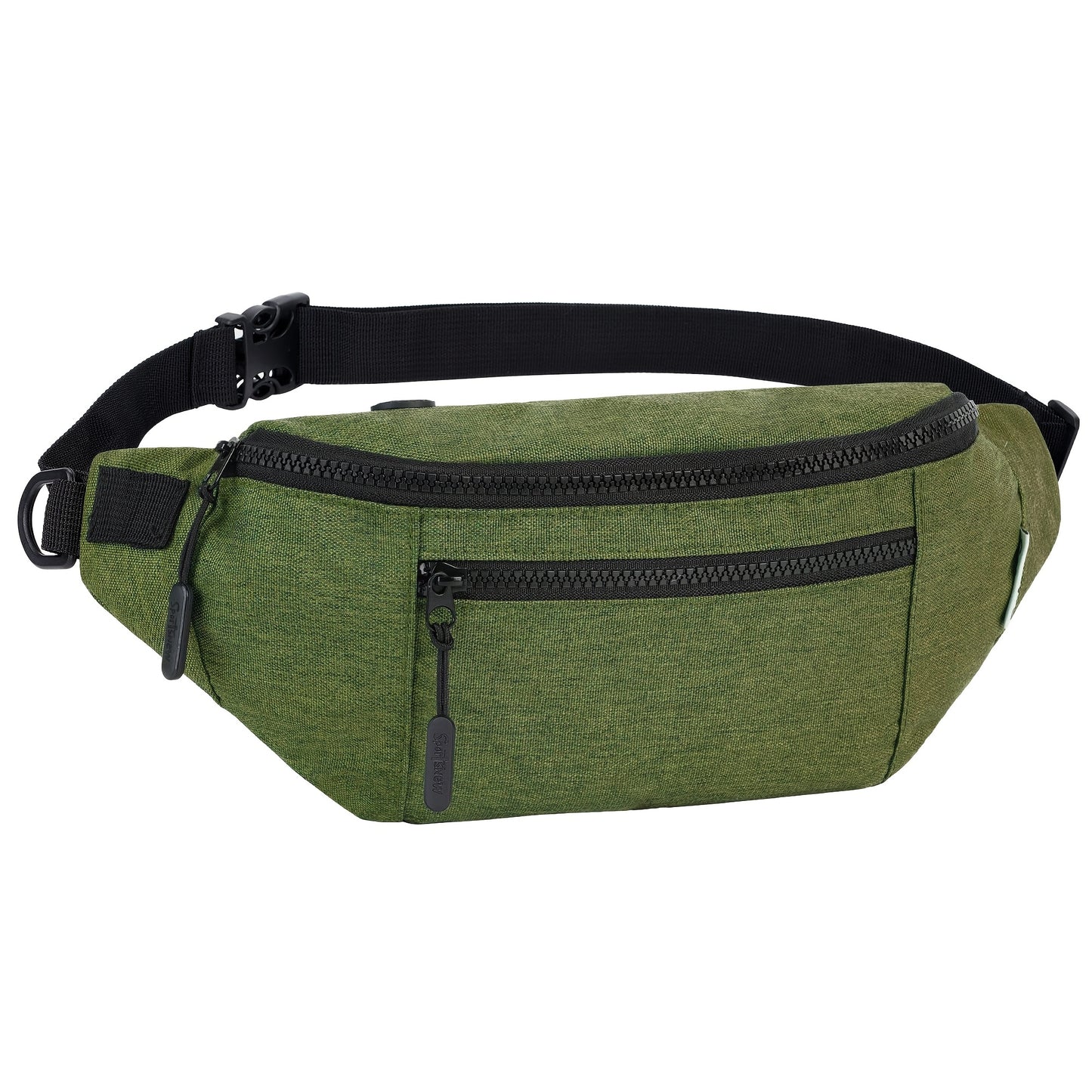 Nylon Waist Pack With Zipper Closure And Hands Free Strap