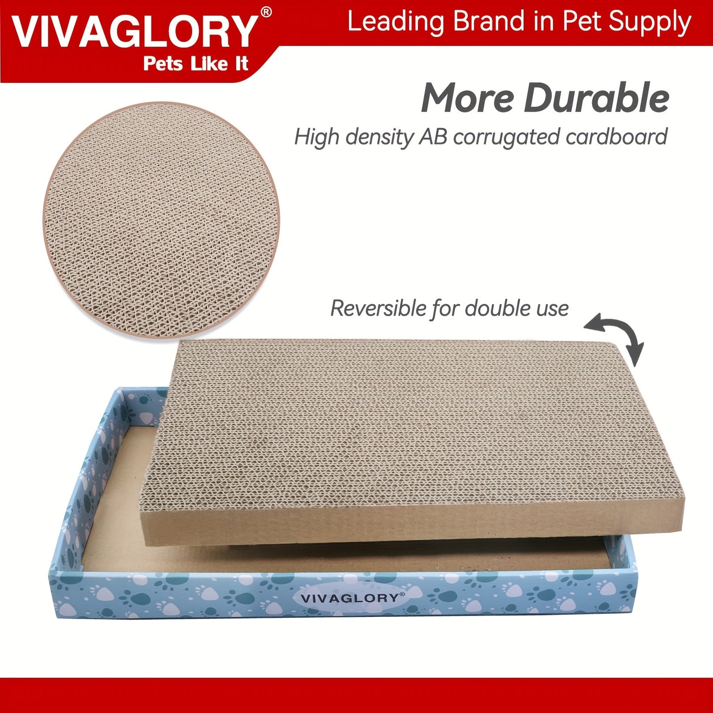 Reversible Cat Scratching Board Dual Sided Wall Mounted