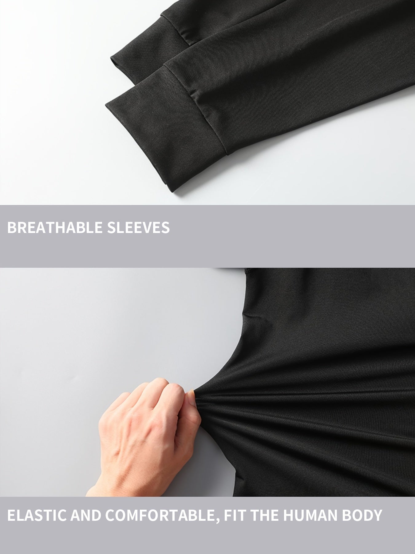 Men 4 Piece Polyester Sports Set High Stretch Skinny Fit