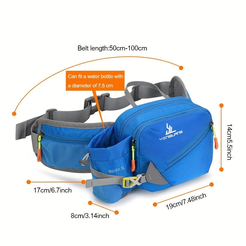 Sports Water Bottle Waist Pack Multifunctional Hip Bag