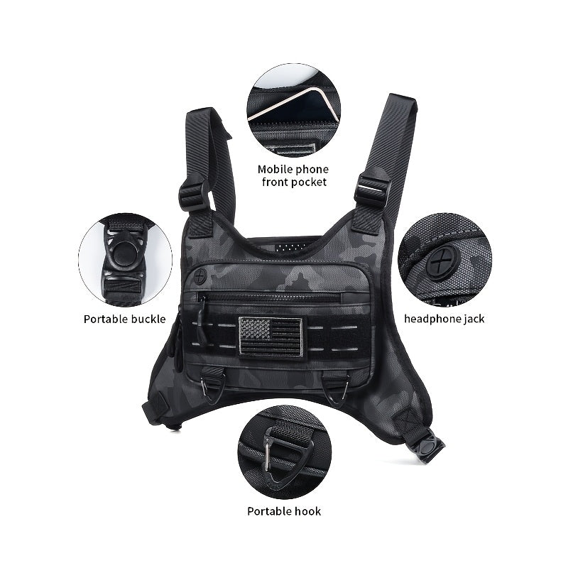Durable Multifunctional Tactical Vest for Outdoor and Range Use
