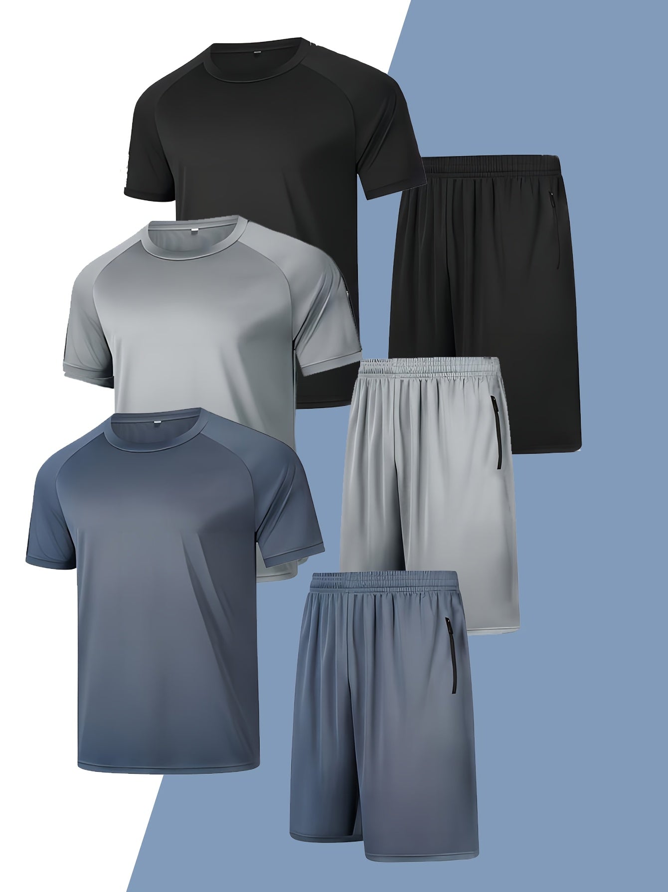 Men's 3 Piece Sports Set Mesh Gym Basketball Tennis Spring