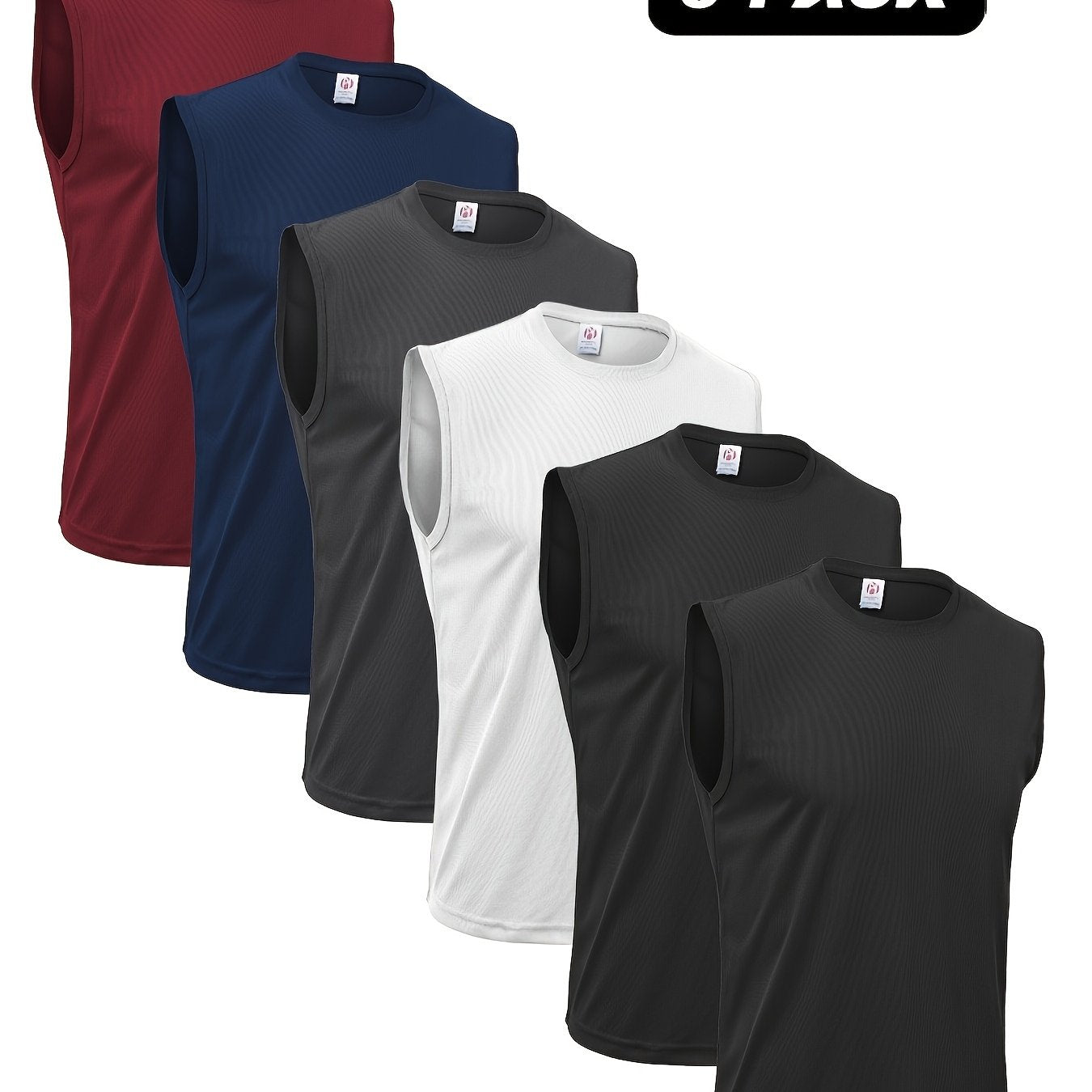 Men's Quick Dry Tech Performance Sleeveless Tank Tops