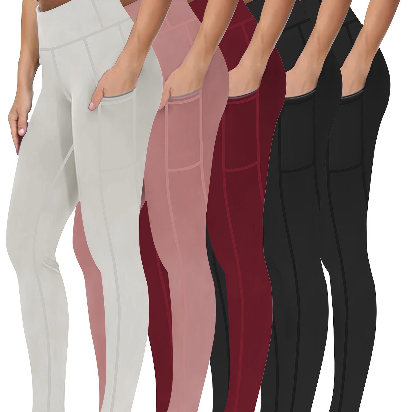 Five Piece Set Oversized Womens Sports Leggings Everyday