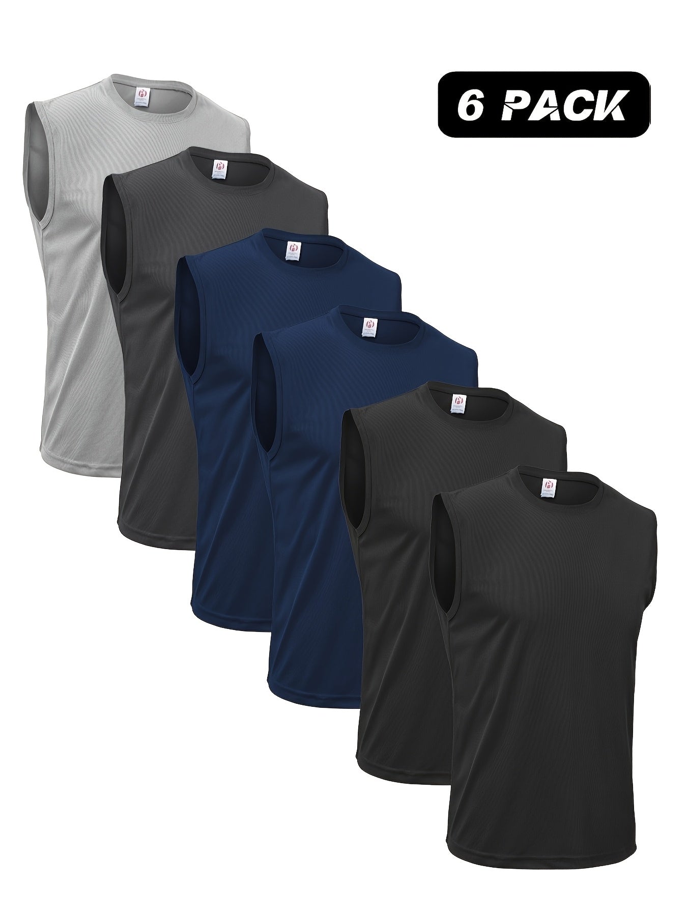 Men's Quick Dry Tech Performance Sleeveless Tank Tops