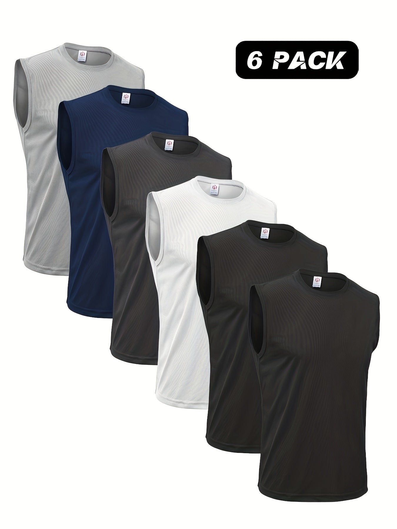 Men's Quick Dry Tech Performance Sleeveless Tank Tops