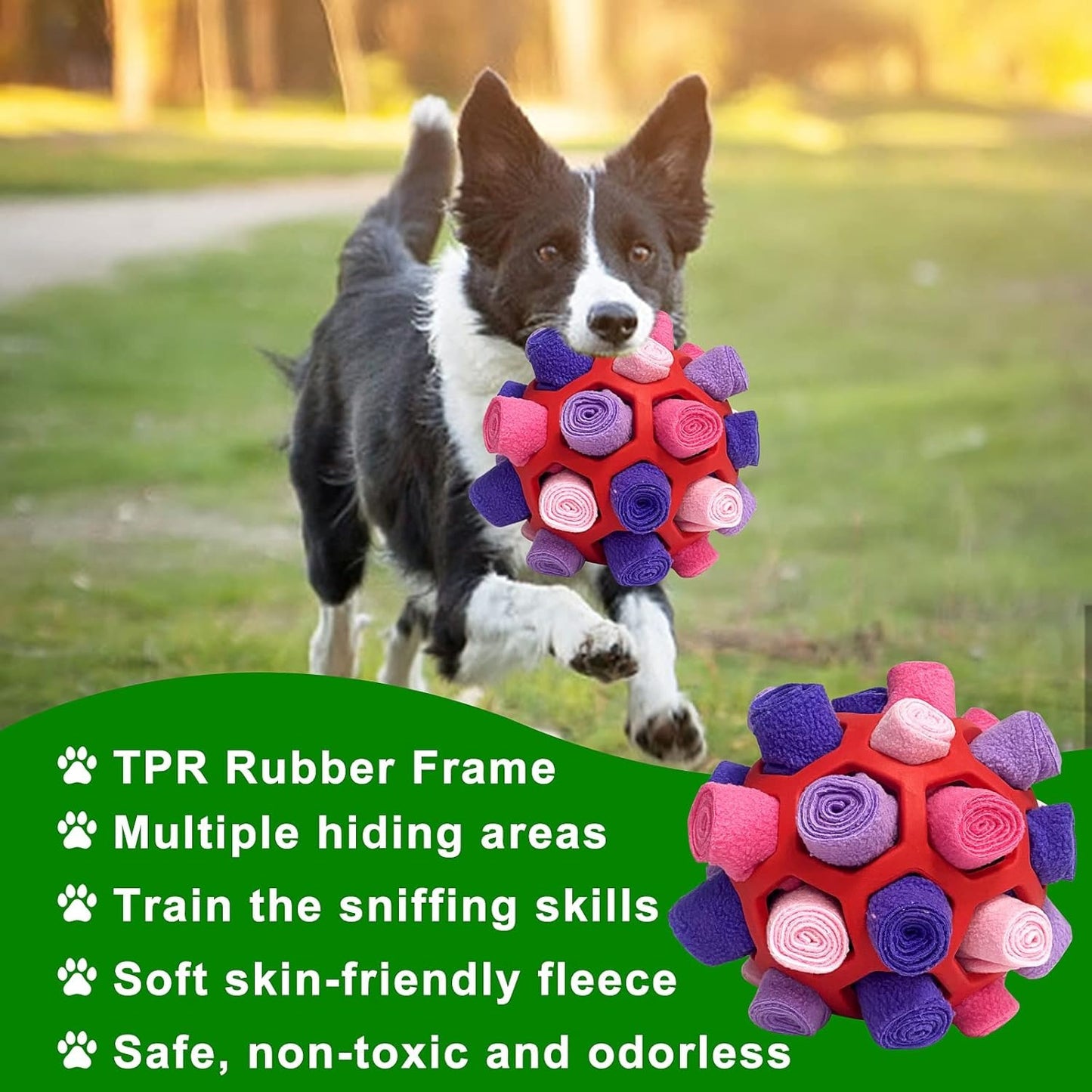 Interactive Dog Snuffle Ball Puzzle Toy