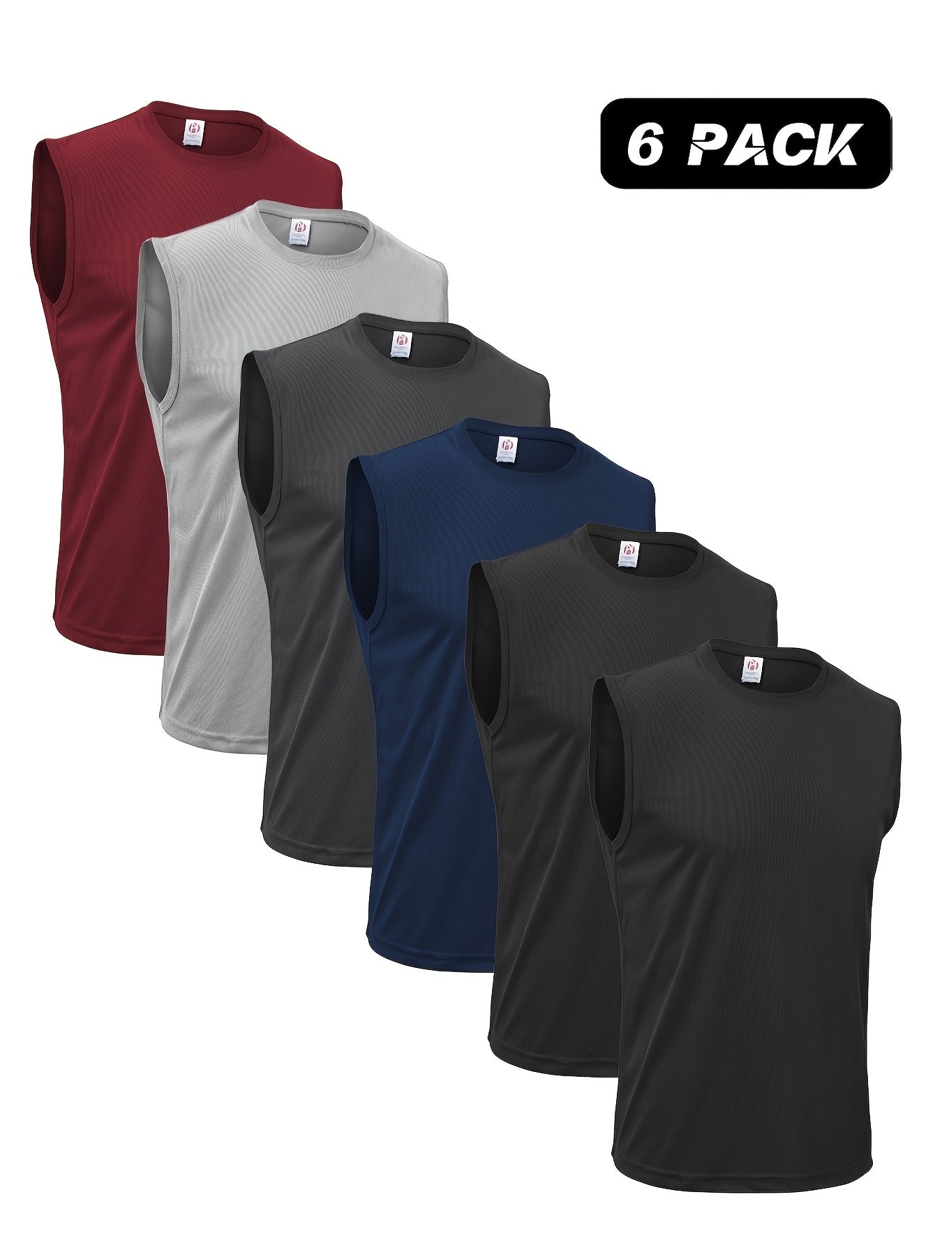 Men's Quick Dry Tech Performance Sleeveless Tank Tops