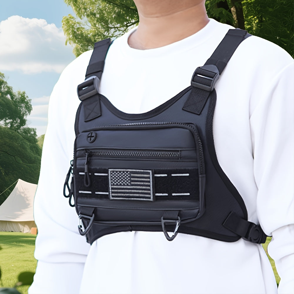 Durable Multifunctional Tactical Vest for Outdoor and Range Use