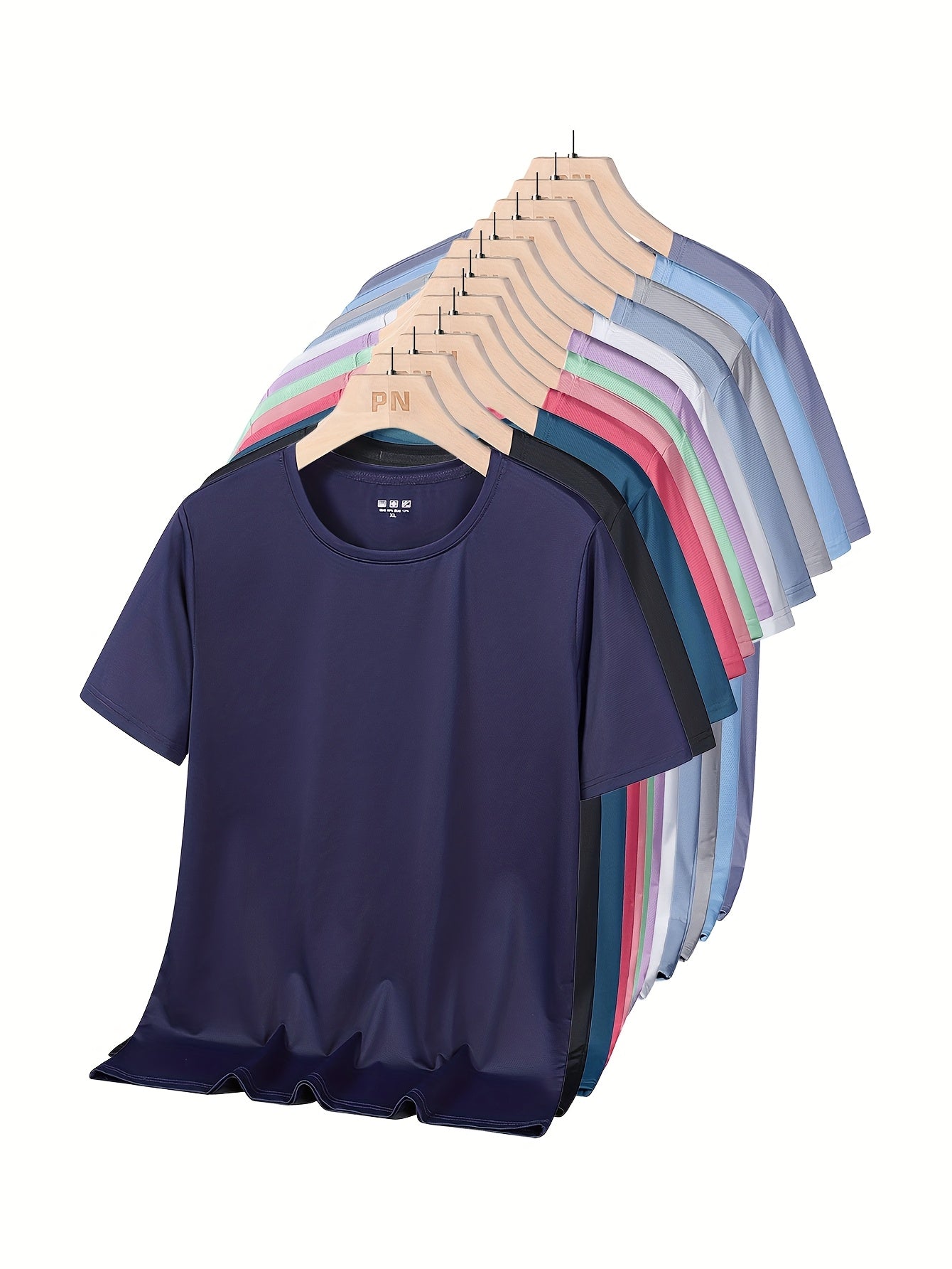 Men'S Solid Color T-shirt, Loose And Breathable, Comfortable Style, Suitable For Outdoor Fitness Wear