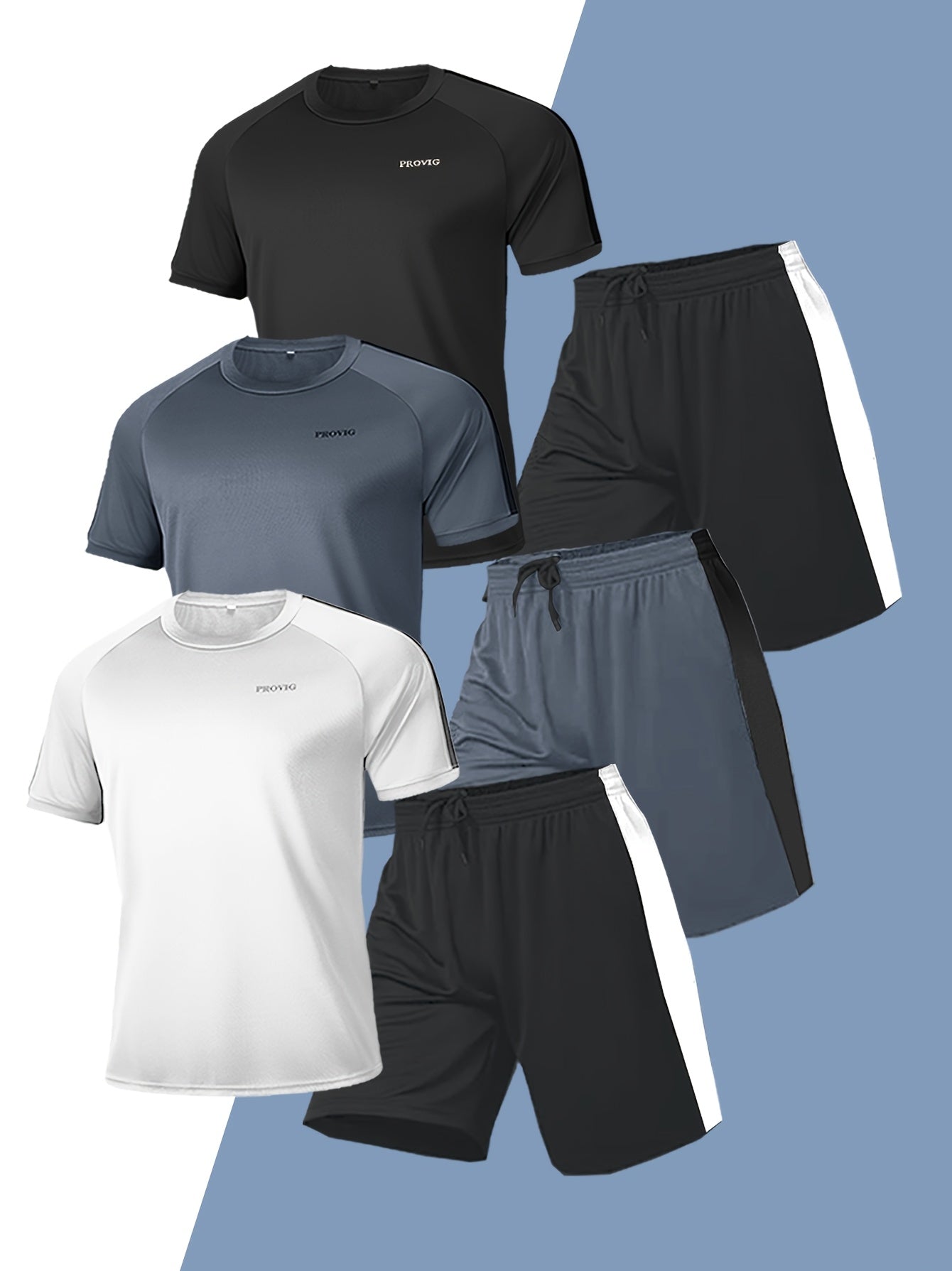 Men's 3 Piece Sports Set Mesh Gym Basketball Tennis Spring