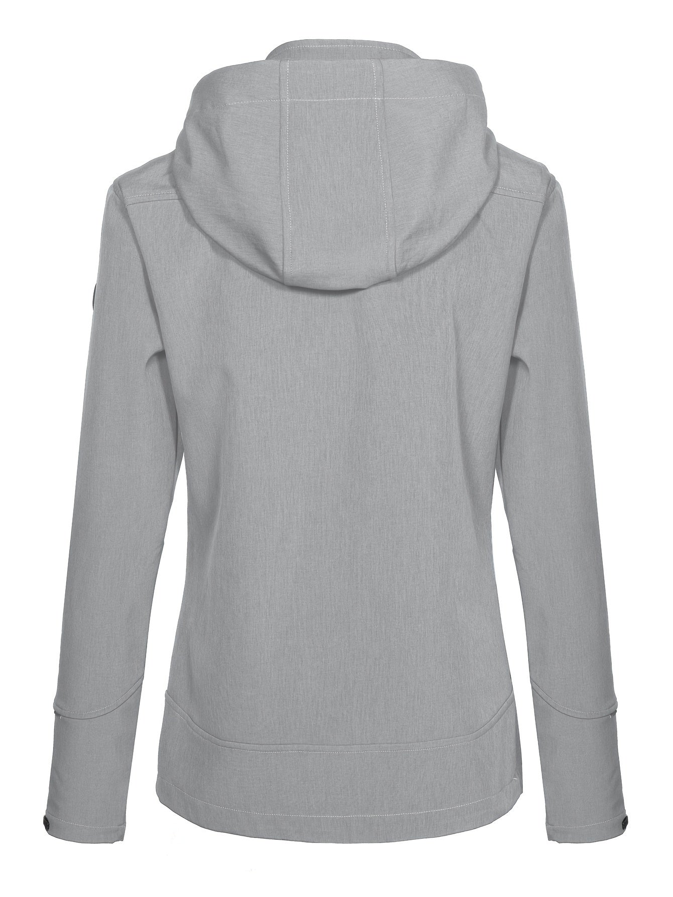 Women's Softshell Ski Jacket With Removable Hood Water Repellent