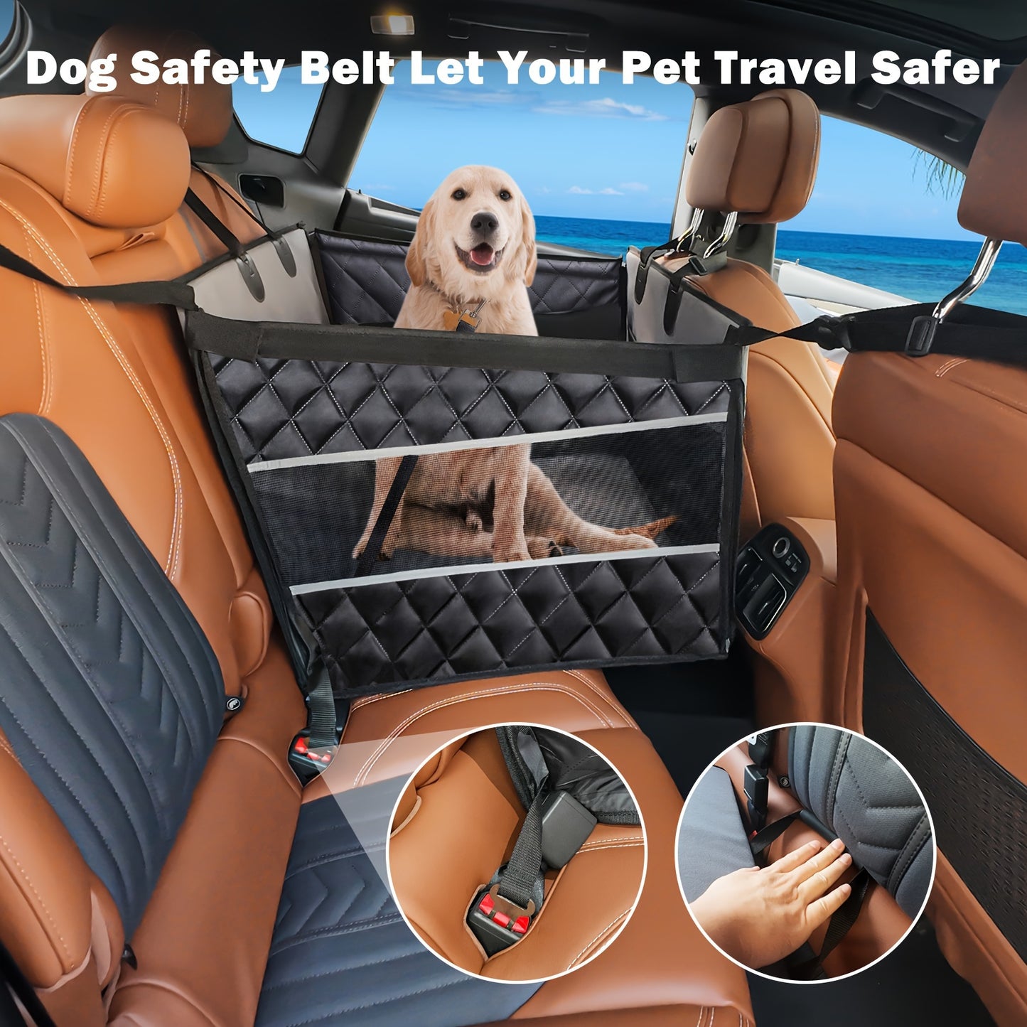 Dog Car Safety Seat Waterproof Storage Bags