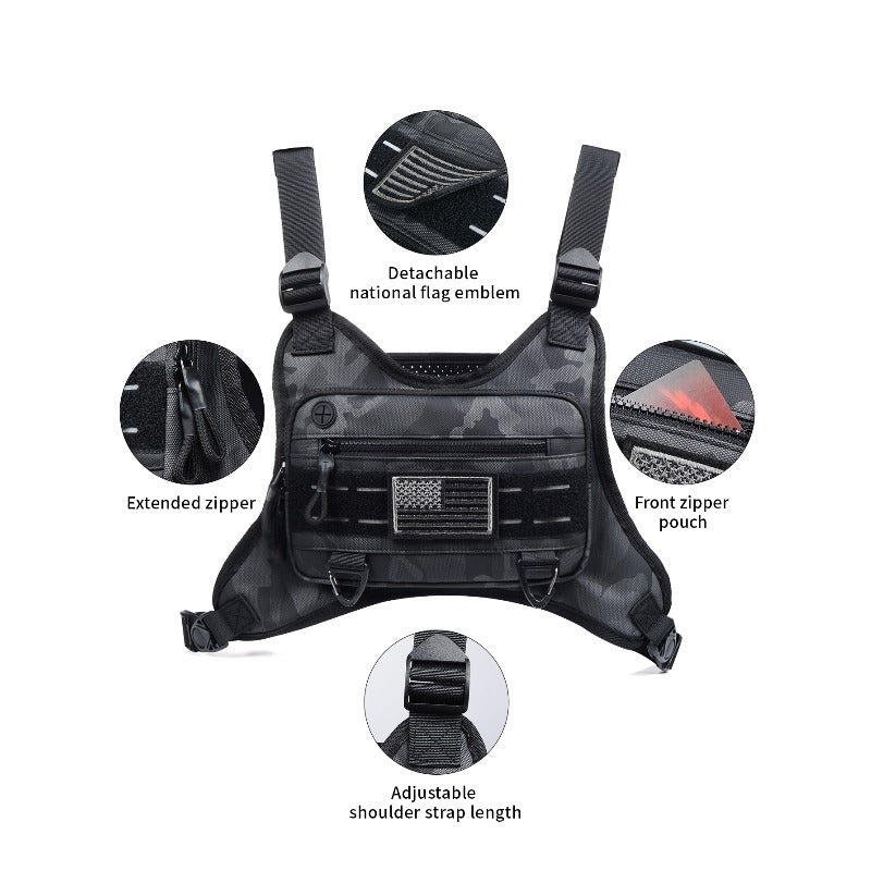 Durable Multifunctional Tactical Vest for Outdoor and Range Use