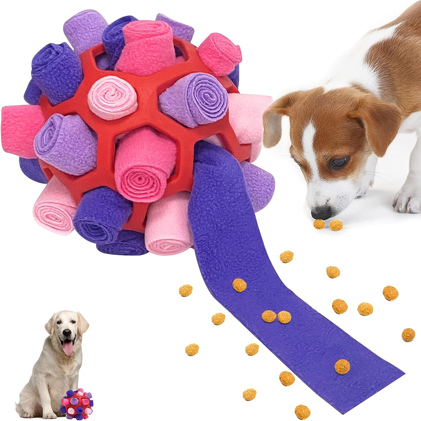 Interactive Dog Snuffle Ball Puzzle Toy