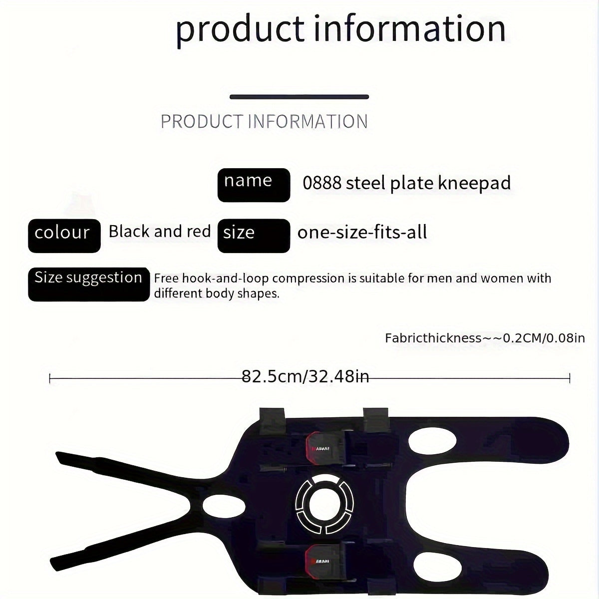 Adjustable Knee Brace Strap Support For Sports Activities