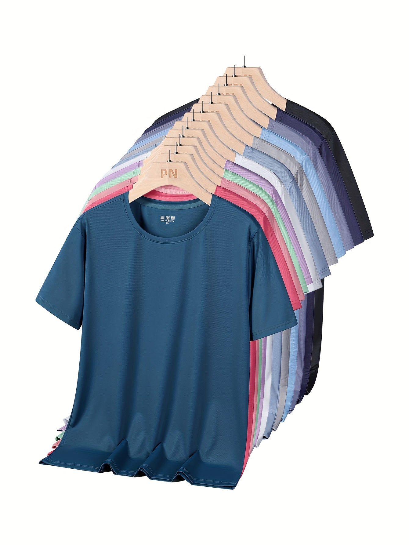 Men'S Solid Color T-shirt, Loose And Breathable, Comfortable Style, Suitable For Outdoor Fitness Wear