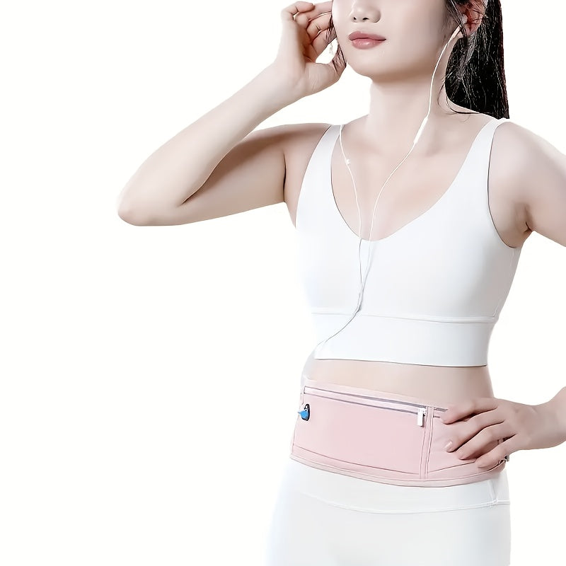 Breathable Nylon Running Waist Bag With Lock Buckle Reflective Strip