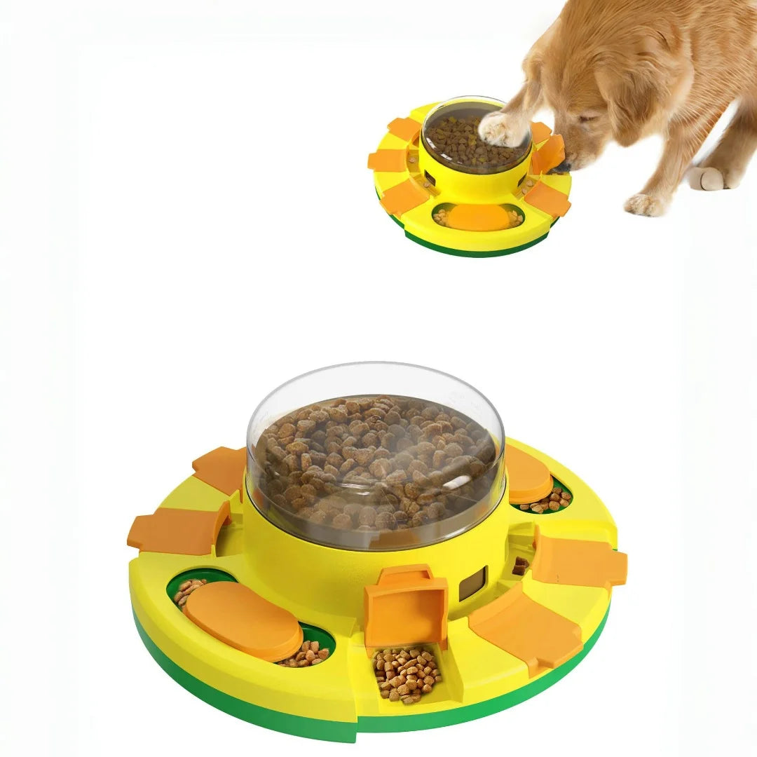 Interactive Puzzle Toy for Dogs, Dry Food & Treat Dispenser